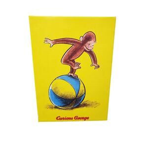 Curious George Plays on a Ball by Margaret and H.A. Rey Picture Wall Art